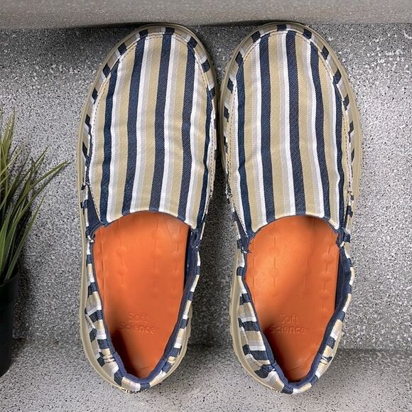 NWT Soft Science Durango Canvas Striped Slip On Sneakers Shoes Size 8 - Picture 7 of 8